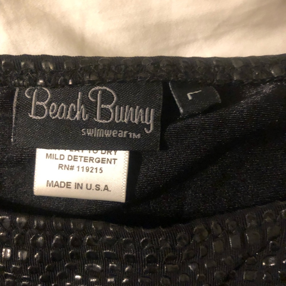Beach bunny black snake skin jeweled sexy bikini - Picture 4 of 7